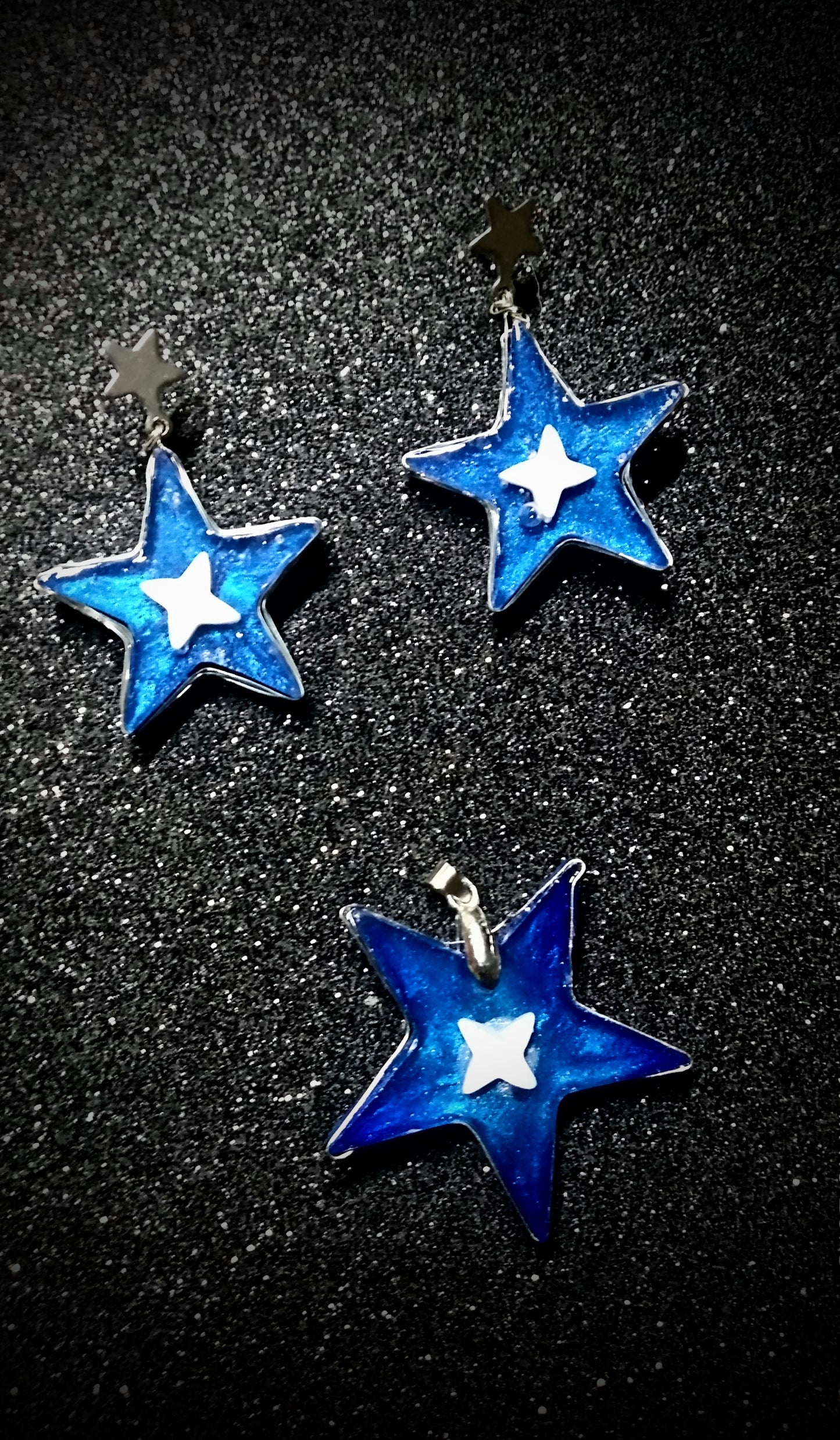 Colección Estrellas colgante azul