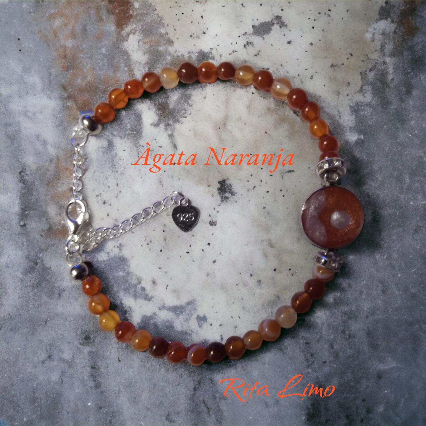 Pulsera Àgata Naranja